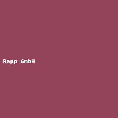 Hersteller: Rapp GmbH