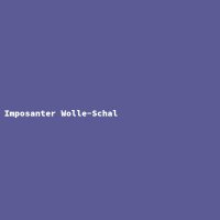 Imposanter Wolle-Schal