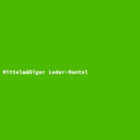 Mittelm&auml;&szlig;iger Leder-Mantel