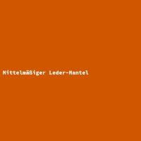 Mittelm&auml;&szlig;iger Leder-Mantel