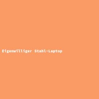 Eigenwilliger Stahl-Laptop