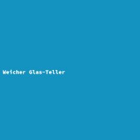Weicher Glas-Teller