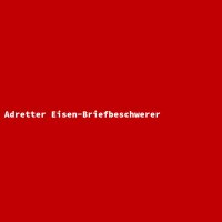 Adretter Eisen-Briefbeschwerer