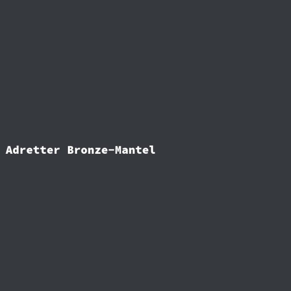 Adretter Bronze-Mantel
