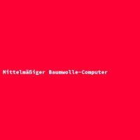 Mittelm&auml;&szlig;iger Baumwolle-Computer