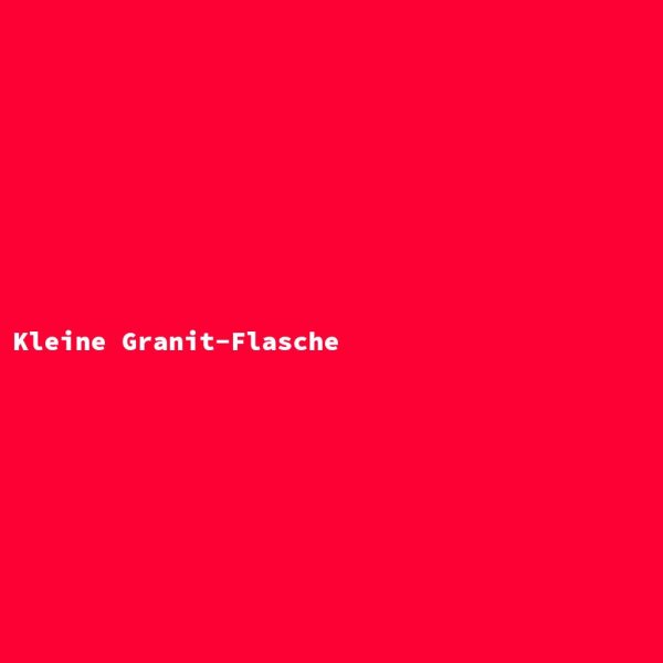 Kleine Granit-Flasche