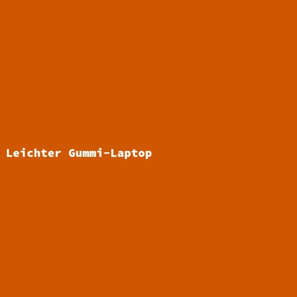 Leichter Gummi-Laptop