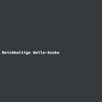Reichhaltige Wolle-Socke